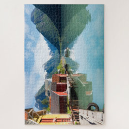 Quebra-cabeça Paisagem do fiorde de Fjaerlandsfjord em Noruega