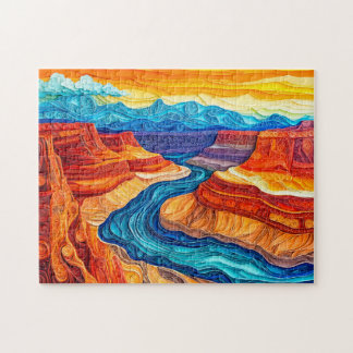 Quebra-cabeça Paisagem do Grand Canyon em estilo Quilling