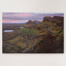 Quebra-cabeça Paisagem do nascer do sol de Quiraing em Skye