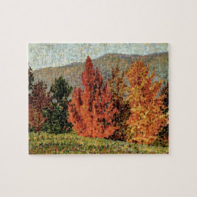 Quebra-cabeça Paisagem do outono, c.1903 (óleo em canvas) (Horizontal)