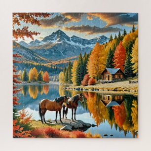 Quebra-cabeça Paisagem do outono de Serene