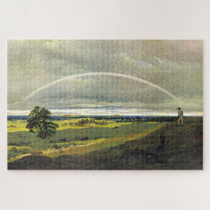 Quebra-cabeça Paisagem em Rügen com Rainbow - Friedrich