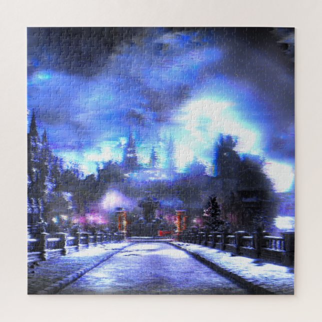 Quebra-cabeça Paisagem escura da arte do pulso aleatório das (Vertical)