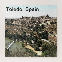 Quebra-cabeça Paisagem Ilustrada Arte de Toledo, Espanha