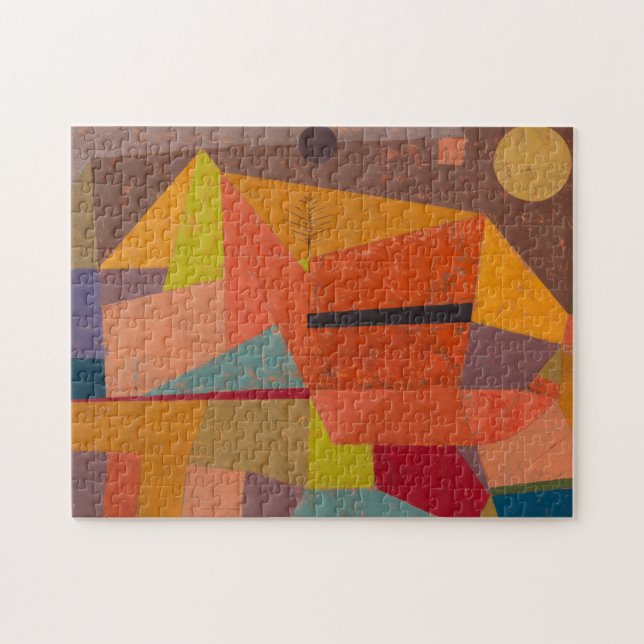 Quebra-cabeça Paisagem Joyful Mountain por Paul Klee (Horizontal)