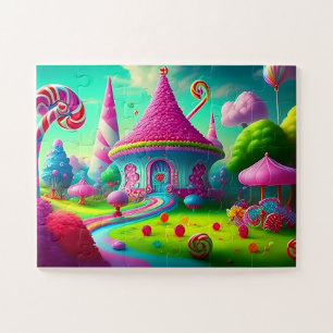 Quebra-cabeça Paisagem Linda Candyland