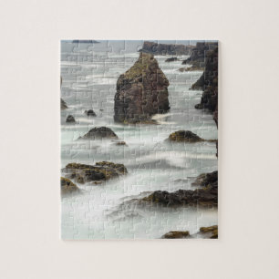 Quebra-cabeça Paisagem marinha e pináculos rochosos, Shetland