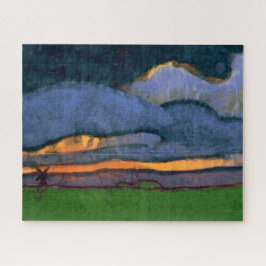 Quebra-cabeça Paisagem Marsh com um Monte | Emil Nolde |