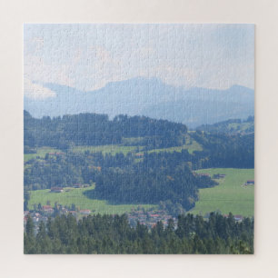 Quebra-cabeça paisagem, natureza, avaria, alemanha, alps, viagem
