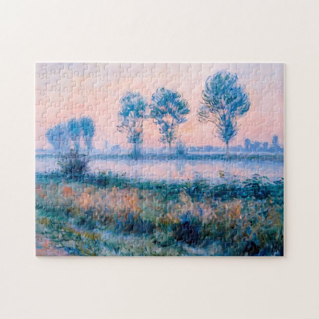 Quebra-cabeça Paisagem no final do Verão pelo rio Havel (Horizontal)