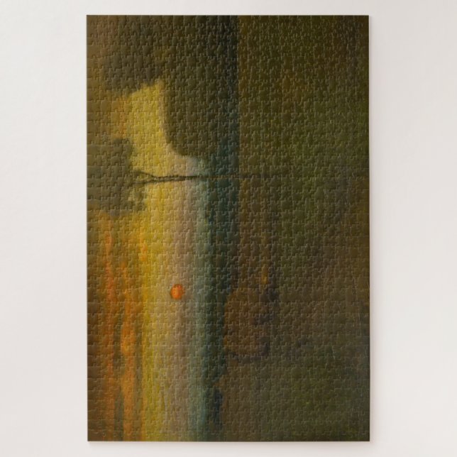 Quebra-cabeça Paisagem noturna por George Inness (1889) (Vertical)