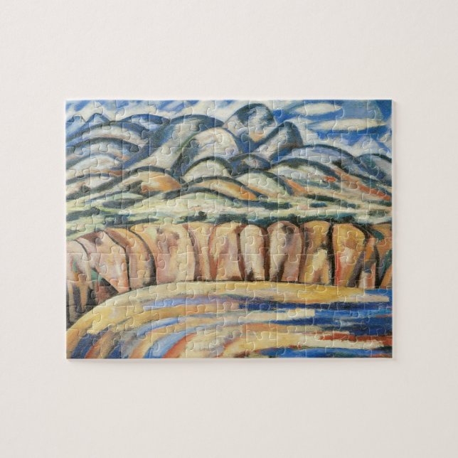 Quebra-cabeça Paisagem, Novo México por Marsden Hartley, Belas A (Horizontal)