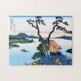 Quebra-cabeça Paisagem oriental legal da opinião de Hokusai Fuji