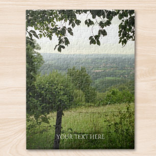 Quebra-cabeça Paisagem Personalizada com Foto e Texto