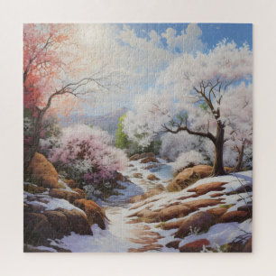 Quebra-cabeça Paisagem - Primavera inicial