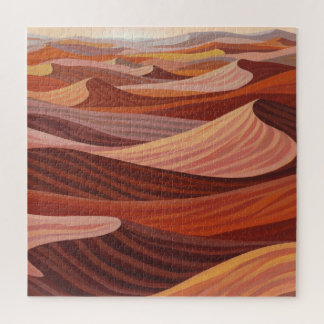 Quebra-cabeça Paisagem Quente do Deserto - Impressão de Arte Cên