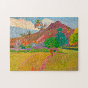 Quebra-cabeça Paisagem taitiana Paul Gauguin Poste-Impressionist