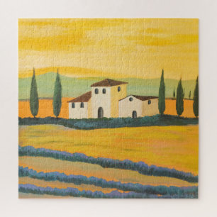 Quebra-cabeça Paisagem tucana, pintor privado, pintura acrílica