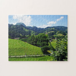 Quebra-cabeça Paisagem verde
