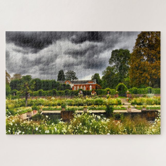 Quebra-cabeça Palácio de Kensington Londres. (Horizontal)