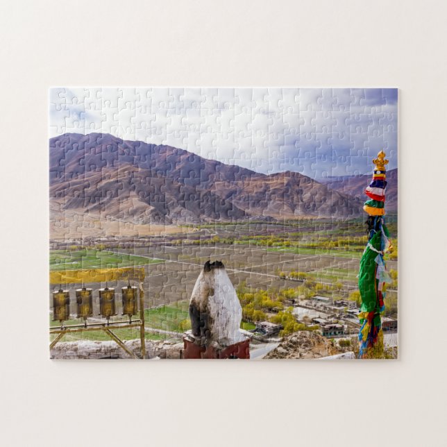 Quebra-cabeça Palácio de Yumbulakhang - Tibete, Ásia (Horizontal)