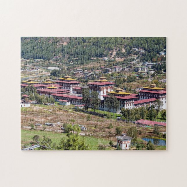 Quebra-cabeça Palácio do Rei em Thimphu - Butão, Ásia (Horizontal)