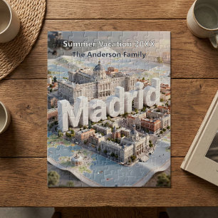 Quebra-cabeça Palácio Real Paisagem Urbana Férias Familiares Mad