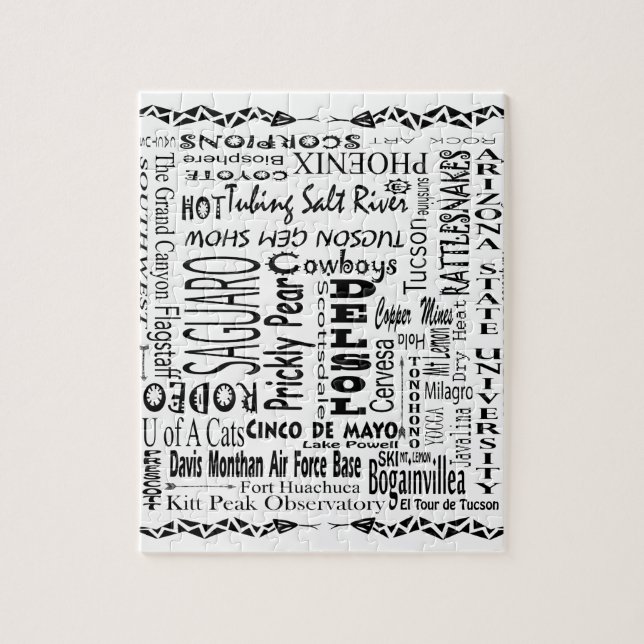 Quebra-cabeça Palavras de efeito do Arizona (Vertical)