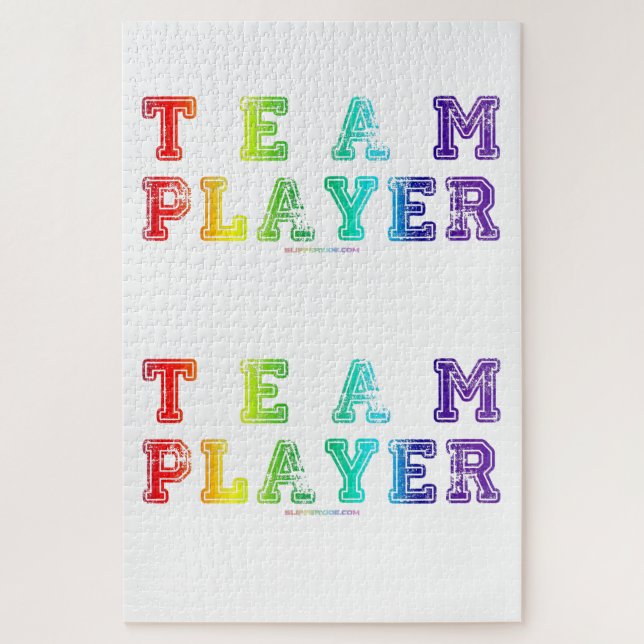 Quebra-cabeça Palavras do Team Player do SlipperyJoe: orgulho co (Vertical)