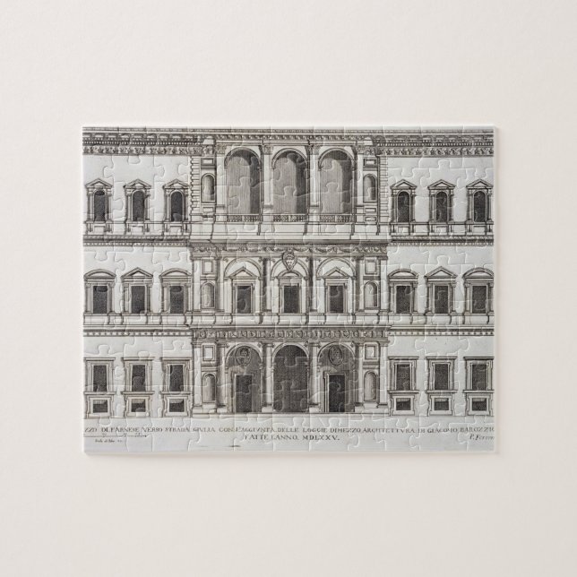 Quebra-cabeça Palazzo Farnese, de "dos di Roma Palazzi", parte (Horizontal)