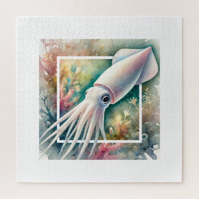 Quebra-cabeça Pale Squid 310724AREF105 - Watercolor (Vertical)