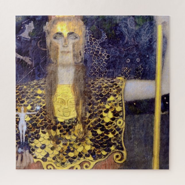 Quebra-cabeça Pallas Athena, Gustav Klimt (Vertical)
