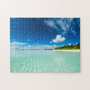 Quebra-cabeça Palm Beach Céu azul profundo Aquamarina