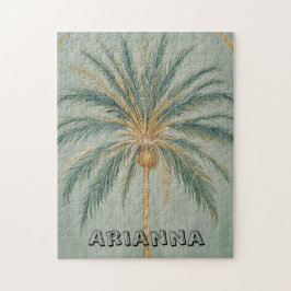 Quebra-cabeça Palm Majestade: Solteiro da Árvore Palm Design