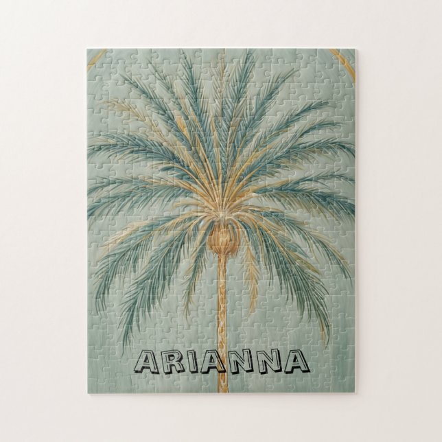 Quebra-cabeça Palm Majestade: Solteiro da Árvore Palm Design (Vertical)