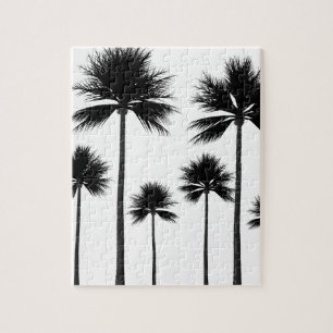Quebra-cabeça Palm Tree Silhouette