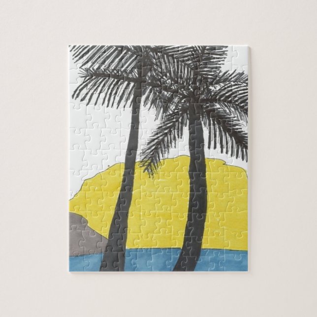 Quebra-cabeça Palm Tree Sunrise (Vertical)