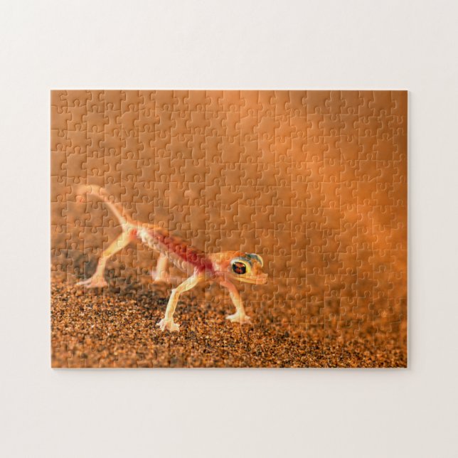 Quebra-cabeça Palmatogecko Em Sand Dune, Swakpomund, Erongo (Horizontal)