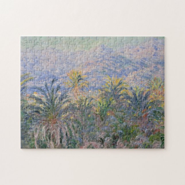 Quebra-cabeça Palmeiras de Claude Monet | em Bordighera (Horizontal)