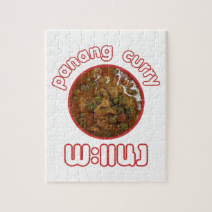 Quebra-cabeça Panang Thai Curry ... Comida da rua Tailândia