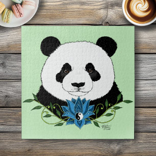 Quebra-cabeça Panda Azul
