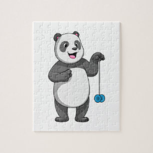 Quebra-cabeça Panda com Yo-yo