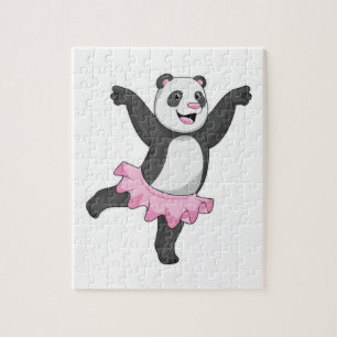 Quebra-cabeça Panda como Ballerina no Balé