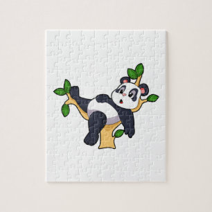 Quebra-cabeça Panda na árvore