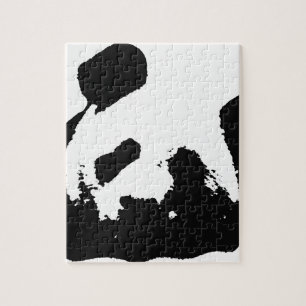 Quebra-cabeça Panda Pop de Arte Negra