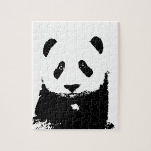 Quebra-cabeça Panda Preta e Branca