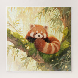 Quebra-cabeça Panda Vermelho