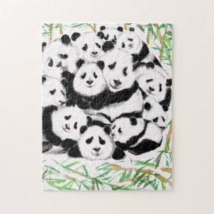 Quebra-cabeça Pandas - Pandemia - Grande Abraço - Coleção de