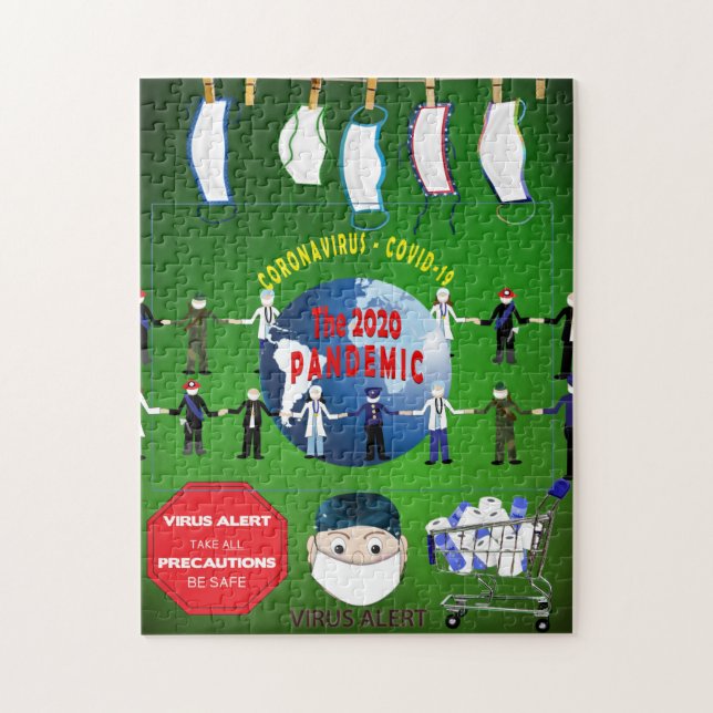 Quebra-cabeça Pandemic Coronavirus Covid Keepsak (Vertical)