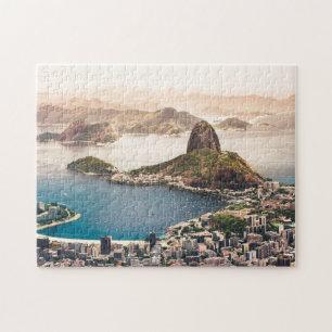 Quebra-cabeça Panorama Aéreo do Rio de Janeiro Icônico